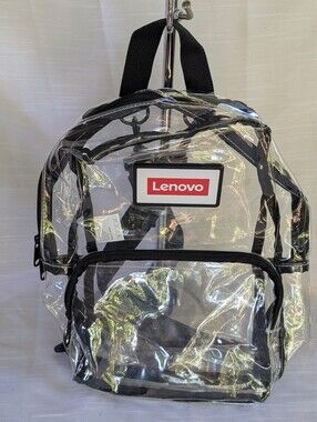 Lenovo Clear Backpack stadium approved NWOT